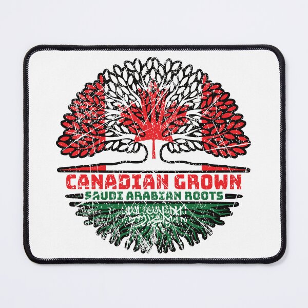 Item preview, Saudi Arabia Saudi Arabian Canadian Canada Tree Roots Flag designed and sold by FlagX.