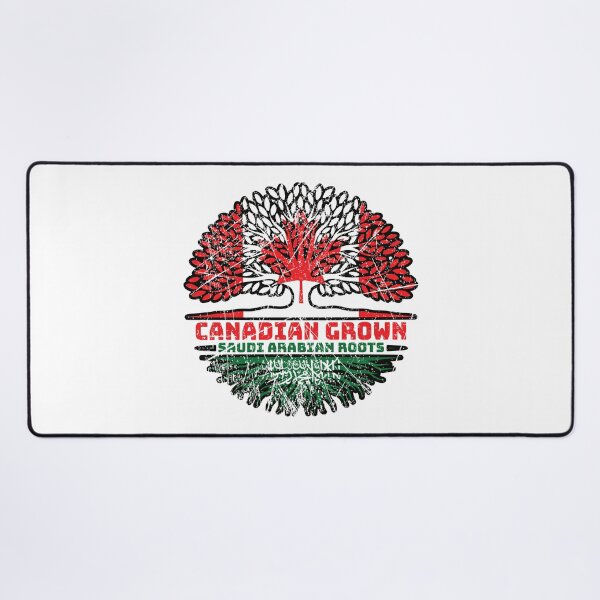 Item preview, Saudi Arabia Saudi Arabian Canadian Canada Tree Roots Flag designed and sold by FlagX.