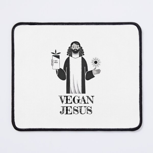 Item preview, Vegan Jesus - vegan jesus with soy milk designed and sold by DiscoDash.