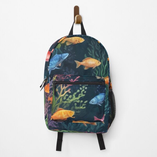 Item preview, Aqua fishes and coral reef ecosystem print design designed and sold by Anshu3813.