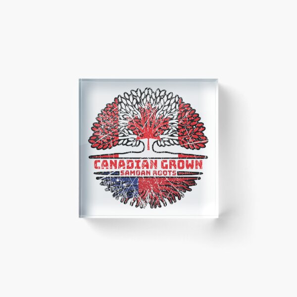 Item preview, Samoa Samoan Canadian Canada Tree Roots Flag designed and sold by FlagX.