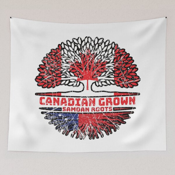 Item preview, Samoa Samoan Canadian Canada Tree Roots Flag designed and sold by FlagX.