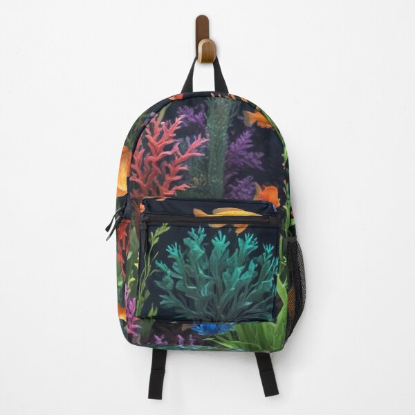 Item preview, Aqua fishes and coral reef ecosystem print design designed and sold by Anshu3813.