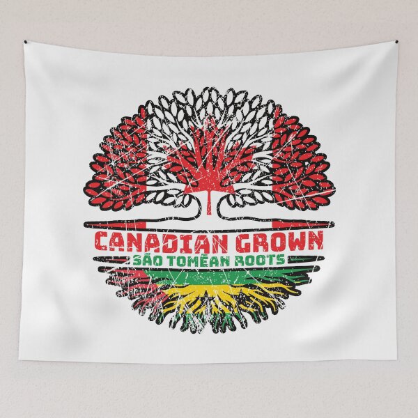 Item preview, Sao Tome and Principe Sao Tomean Canadian Canada Tree Roots Flag designed and sold by FlagX.