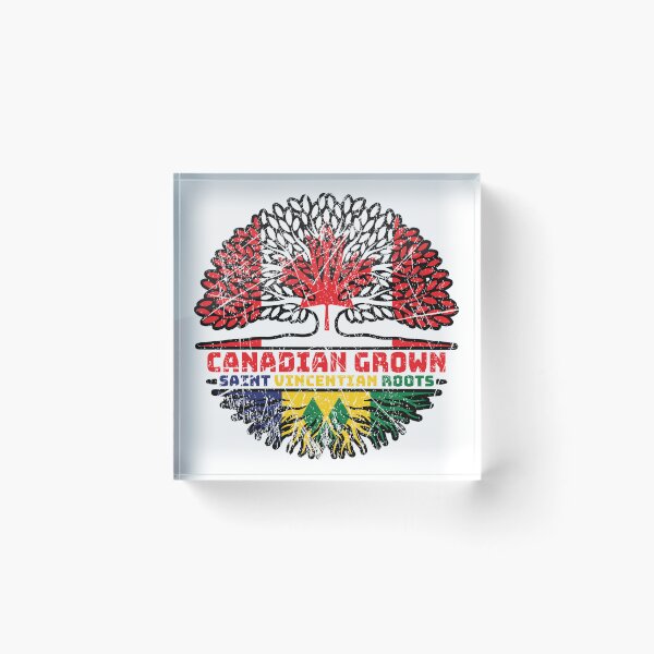 Item preview, Saint Vincent and the Grenadines Saint Vincentian Canadian Canada Tree Roots Flag designed and sold by FlagX.