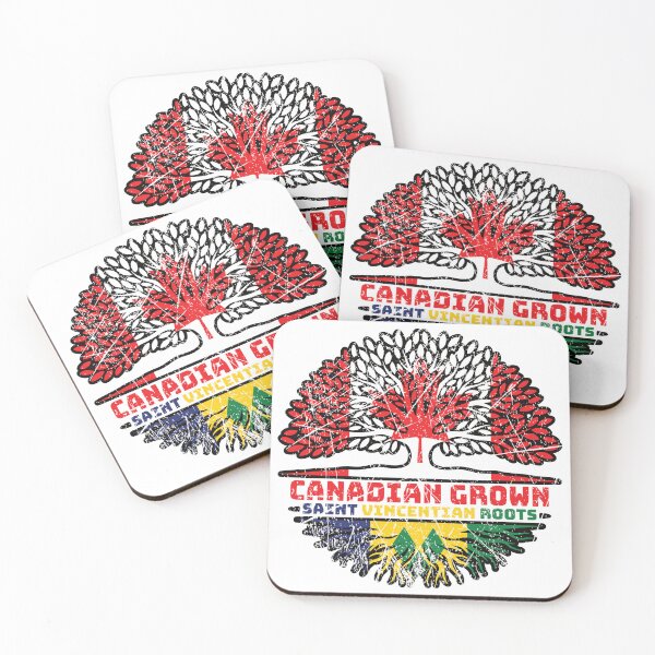 Item preview, Saint Vincent and the Grenadines Saint Vincentian Canadian Canada Tree Roots Flag designed and sold by FlagX.
