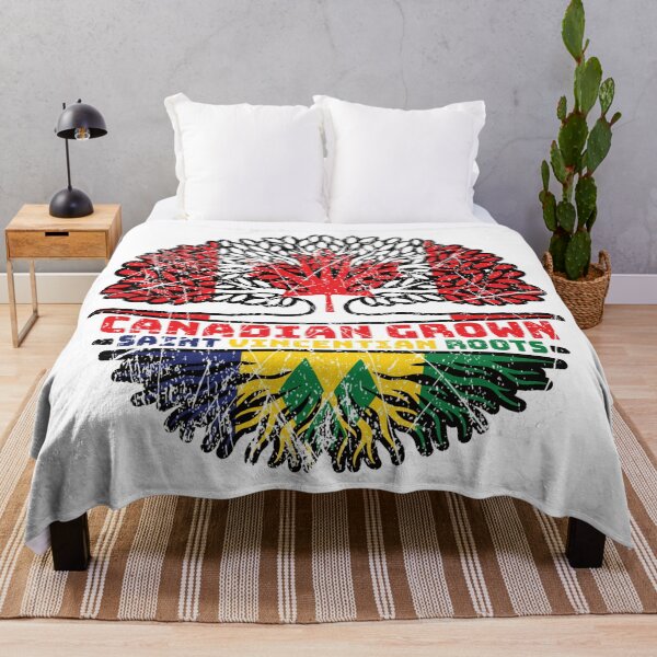 Item preview, Saint Vincent and the Grenadines Saint Vincentian Canadian Canada Tree Roots Flag designed and sold by FlagX.