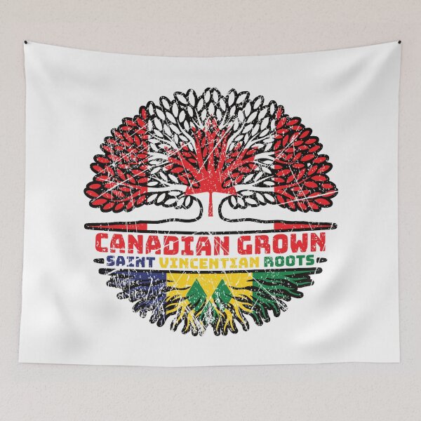 Item preview, Saint Vincent and the Grenadines Saint Vincentian Canadian Canada Tree Roots Flag designed and sold by FlagX.