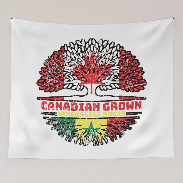 Item preview, Senegal Senegalese Canadian Canada Tree Roots Flag designed and sold by FlagX.