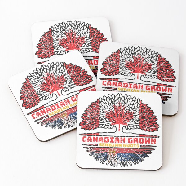 Item preview, Serbia Serbian Canadian Canada Tree Roots Flag designed and sold by FlagX.