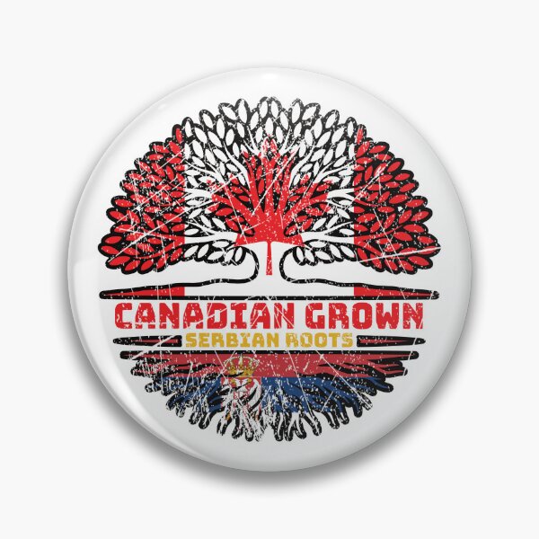 Item preview, Serbia Serbian Canadian Canada Tree Roots Flag designed and sold by FlagX.