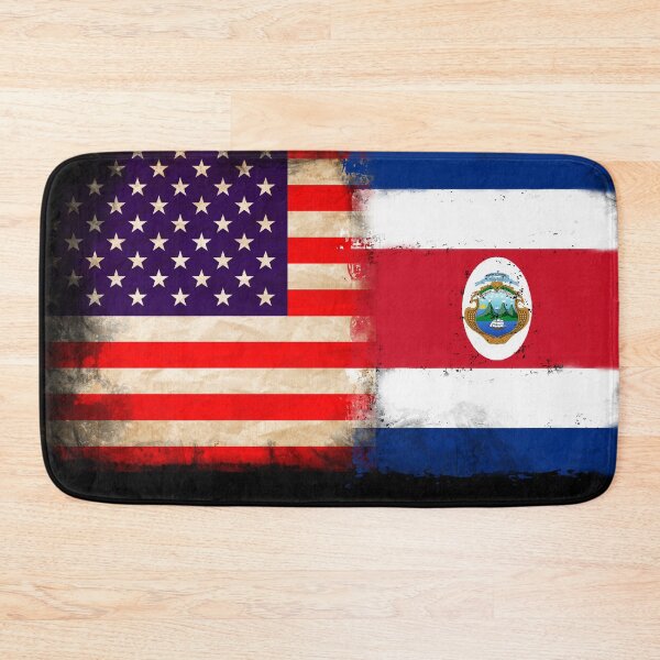 Item preview, US Flag and Costa Rica Flag Pride Wear Design designed and sold by LovelyHappyGift.