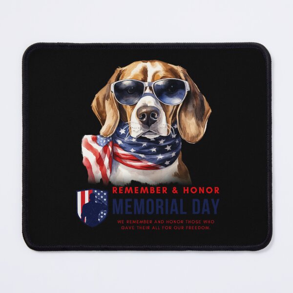 Item preview, dog beagle Glasses With Flag Remember and Honor Brave Memorial Day T-Shirt designed and sold by SOPIZiLA.