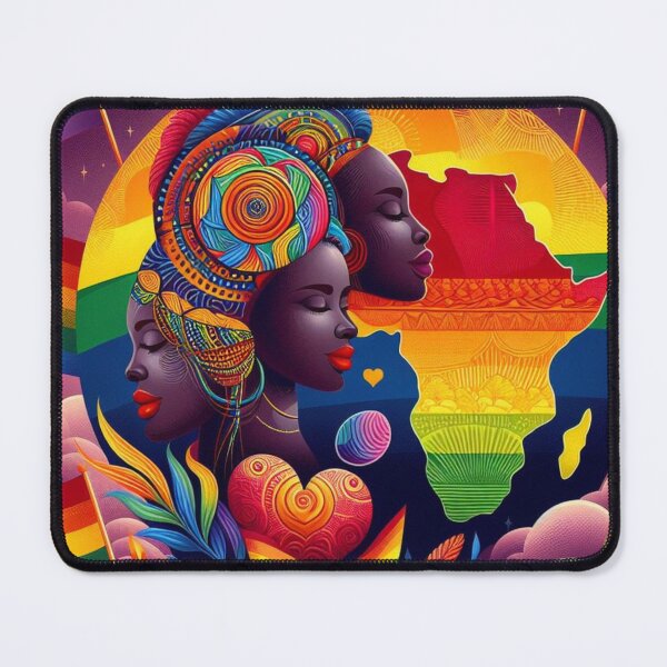 Item preview, Africa Pride 2024 Liberated LGBTQIA+ Gay Pride Graphic Design designed and sold by ItsAKinkThing.