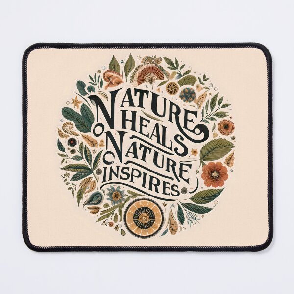 Item preview, Nature Heals, typography designed and sold by maxmaj.