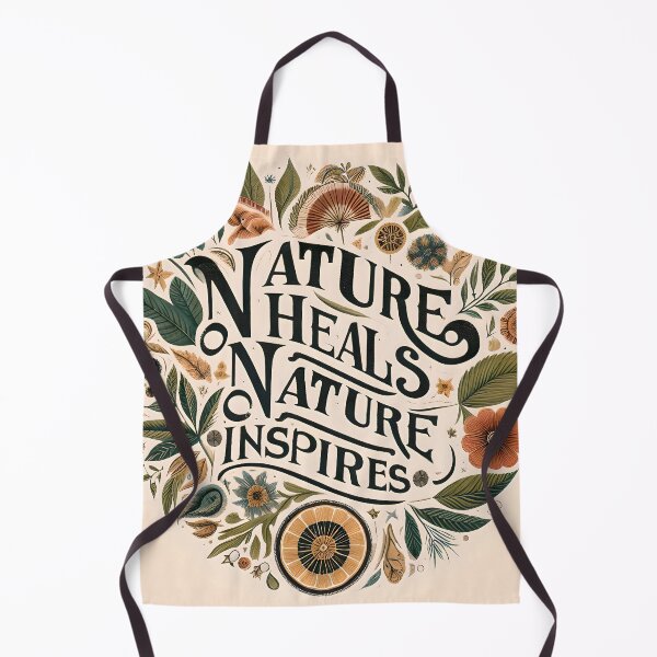 Item preview, Nature Heals, typography designed and sold by maxmaj.