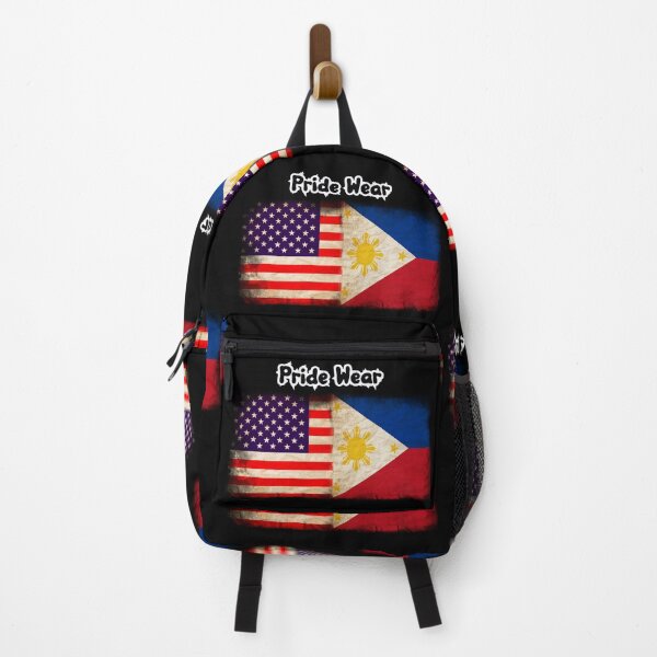 Item preview, US Flag and Philippines Flag Pride Wear Design designed and sold by LovelyHappyGift.