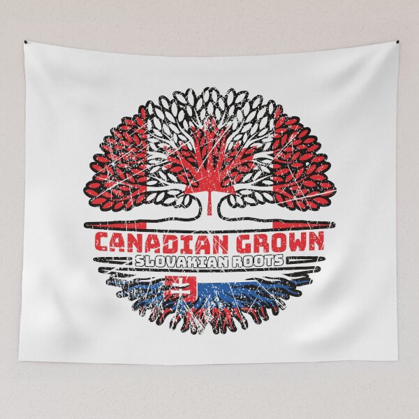 Item preview, Slovakia Slovakian Canadian Canada Tree Roots Flag designed and sold by FlagX.