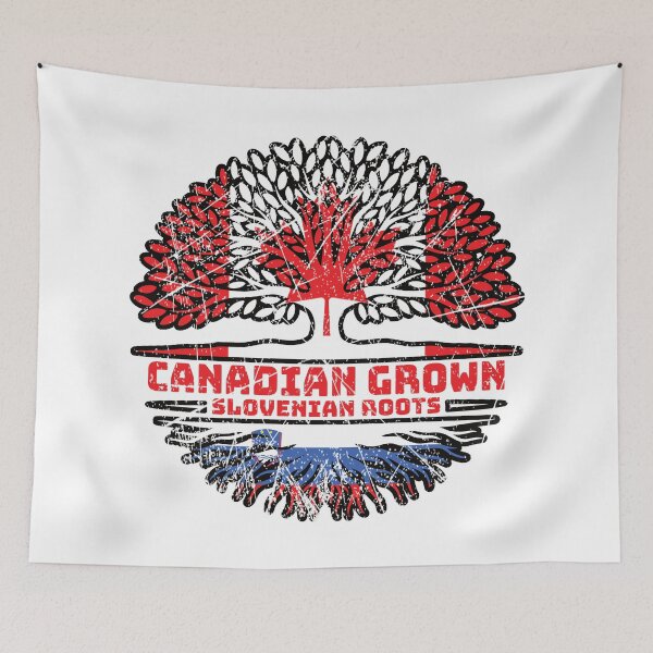 Item preview, Slovenia Slovenian Canadian Canada Tree Roots Flag designed and sold by FlagX.