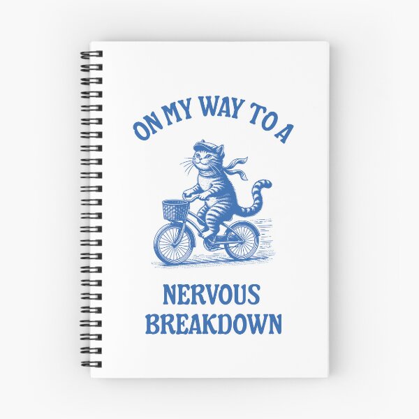 Item preview, On my way to a nervous breakdown vintage cartoon meme  designed and sold by DestinationAU.