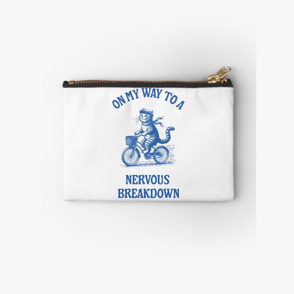 Item preview, On my way to a nervous breakdown vintage cartoon meme  designed and sold by DestinationAU.