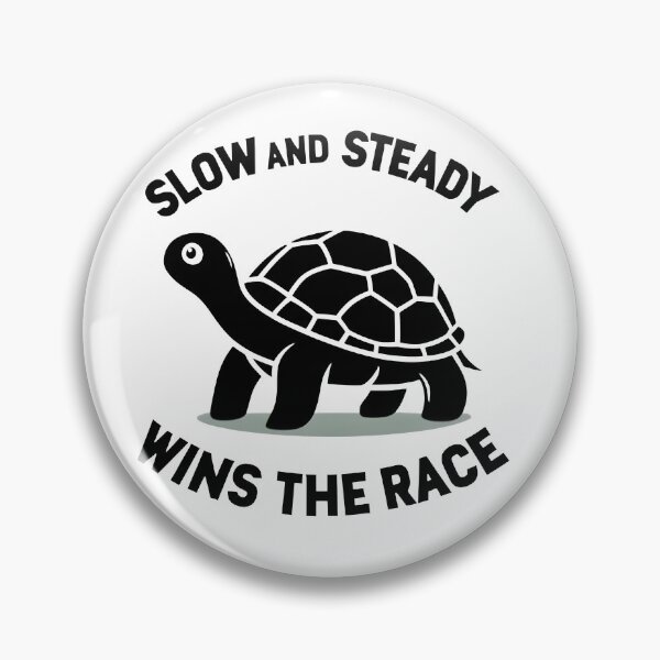 Item preview, Slow And Steady Wins The Race - Motivational Quotes  designed and sold by AlphaTeez.
