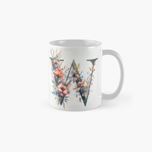 WATERCOLOR LETTER W Classic Mug
