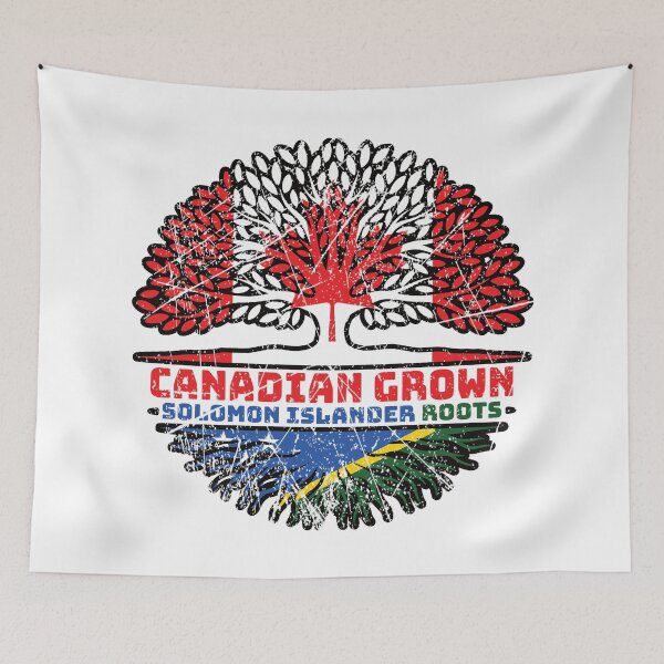 Item preview, Solomon Islands Solomon Islander Canadian Canada Tree Roots Flag designed and sold by FlagX.