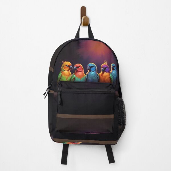 Item preview, Colorful Parrots Art designed and sold by Obsidian Ink by Wilshire.
