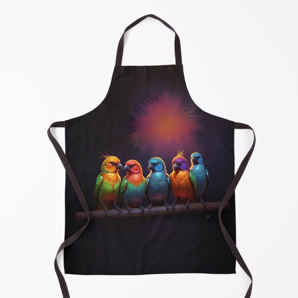 Item preview, Colorful Parrots Art designed and sold by Obsidian Ink by Wilshire.