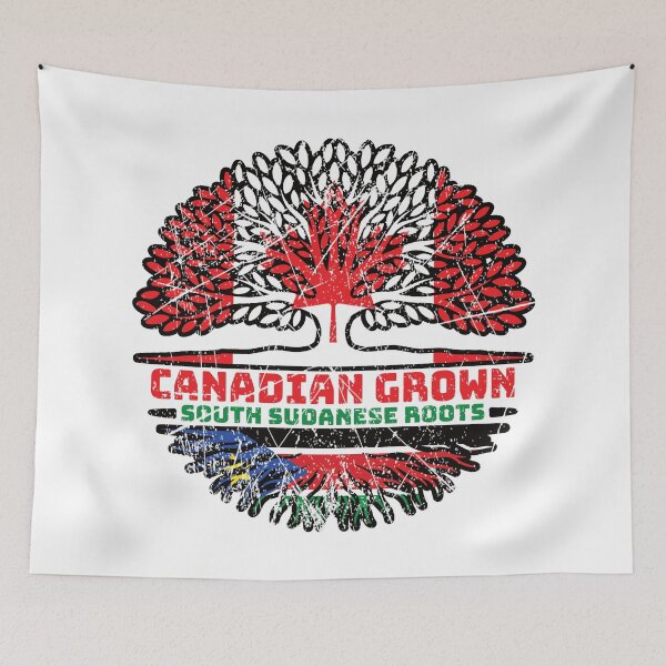 Item preview, South Sudan South Sudanese Canadian Canada Tree Roots Flag designed and sold by FlagX.