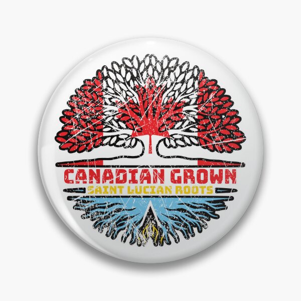 Item preview, Saint Lucia Saint Lucian Canadian Canada Tree Roots Flag designed and sold by FlagX.
