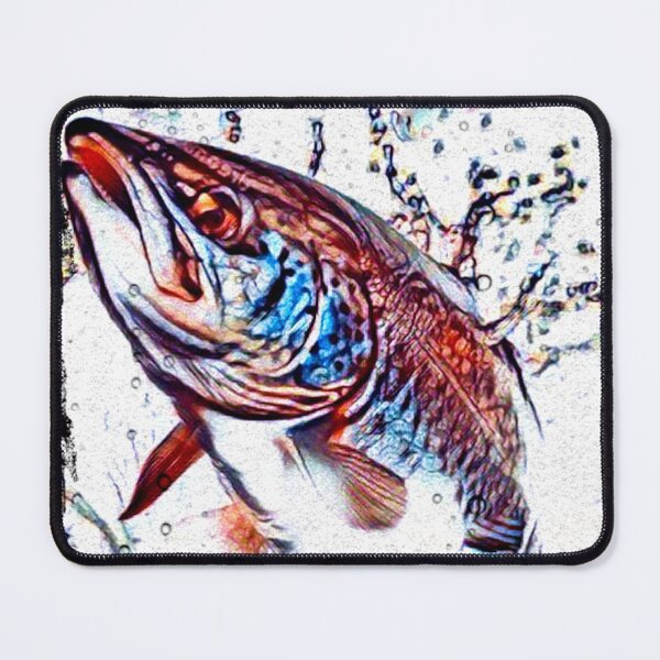 Item preview, Salmon trout jump - Fish - Trout designed and sold by artbyjames.