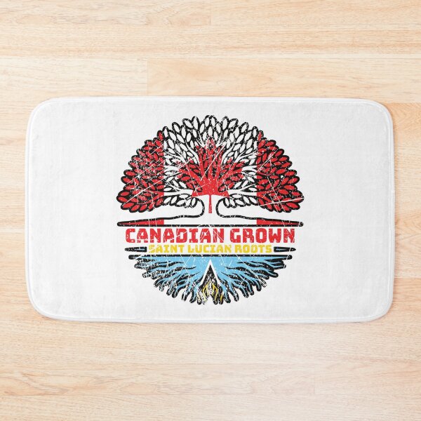 Item preview, Saint Lucia Saint Lucian Canadian Canada Tree Roots Flag designed and sold by FlagX.