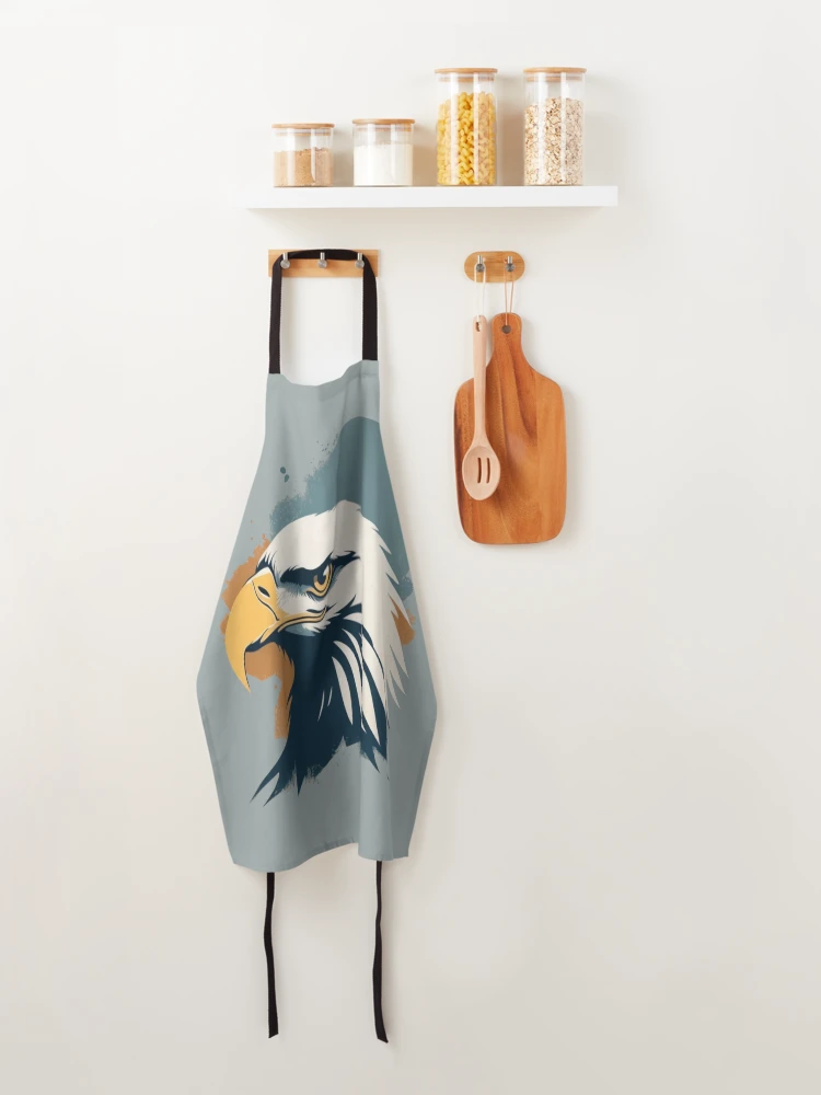 Thumbnail 4 of 6, Apron, Eagle designed and sold by ArtCraftLab.