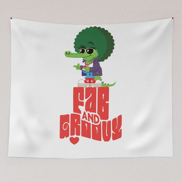 Item preview, Fab and Groovy Croc Lady designed and sold by nikafia.