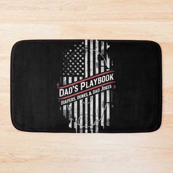 Item preview, Dad's Playbook: Diapers, Dunks, & Dad Jokes designed and sold by HOMEDESIGNPRINT.