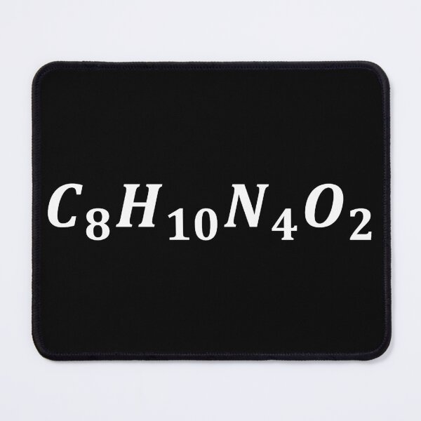 Item preview, cafeine molecule, chemistry and coffee designed and sold by NoetherSym.