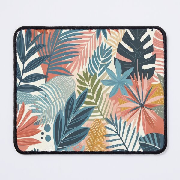 Item preview, Modern colorful tropical floral pattern. Cute botanical abstract contemporary seamless pattern. Hand drawn designed and sold by asbno19.