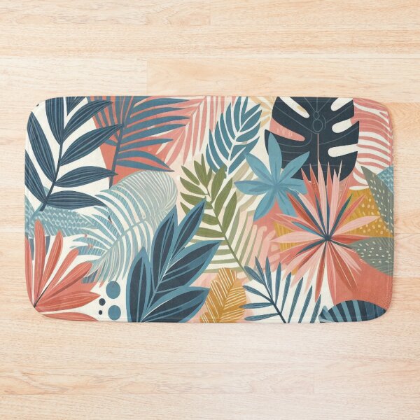 Item preview, Modern colorful tropical floral pattern. Cute botanical abstract contemporary seamless pattern. Hand drawn designed and sold by asbno19.