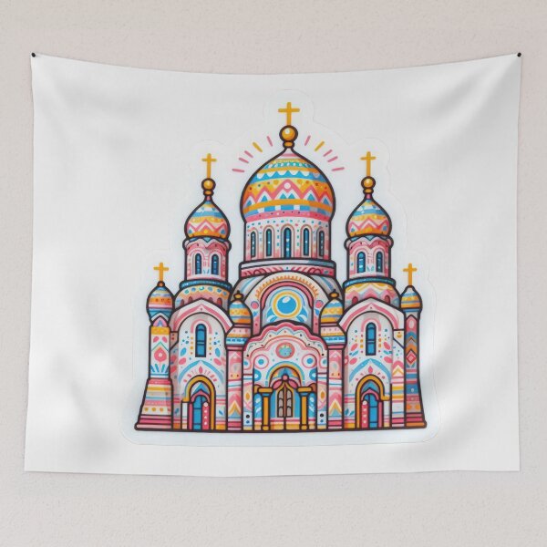 Item preview, church Easter cute sticker designed and sold by Expressions-Sel.