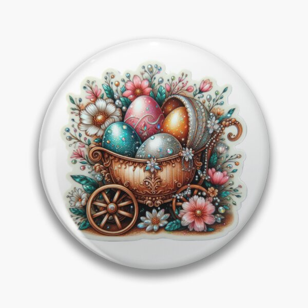 Item preview, Easter egg carriage Easter cute sticker designed and sold by Expressions-Sel.
