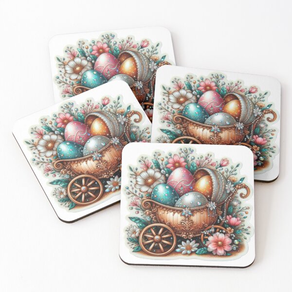 Item preview, Easter egg carriage Easter cute sticker designed and sold by Expressions-Sel.