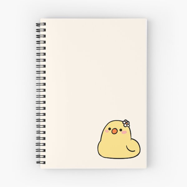 Item preview, Cute chubby yellow duck with flower on head sitting designed and sold by Yuna's Studio.
