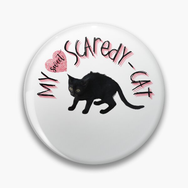 Item preview, My sweet scaredy-cat, funny gifts for cat lovers designed and sold by alczar.
