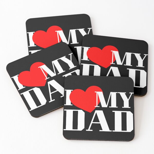 Item preview, I Love My Dad Fathers Day Dad Birthday Gift Small Print designed and sold by RR-Arts.