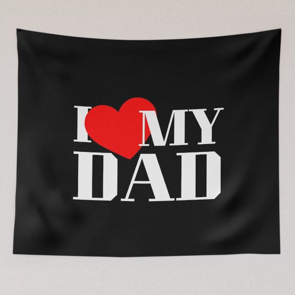 Item preview, I Love My Dad Fathers Day Dad Birthday Gift Small Print designed and sold by RR-Arts.
