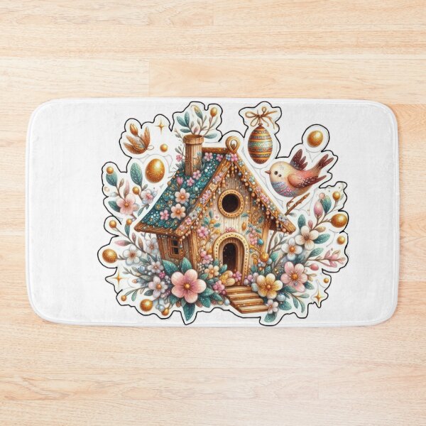 Item preview, bird house Easter cute sticker designed and sold by Expressions-Sel.