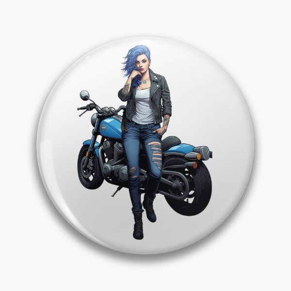 Item preview, Biker girl designed and sold by rajdigitalarts.