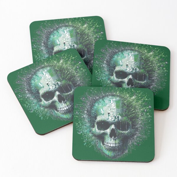 Item preview, Cyberskull disappears in digital dust_v2 designed and sold by TheModernSociety.